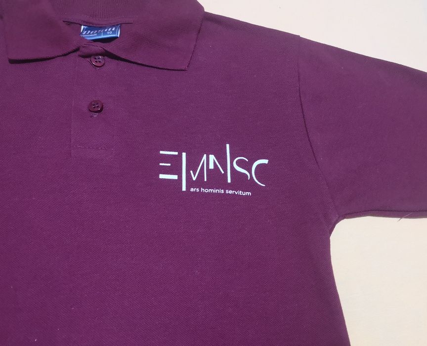 Pólo bordô EMNSC