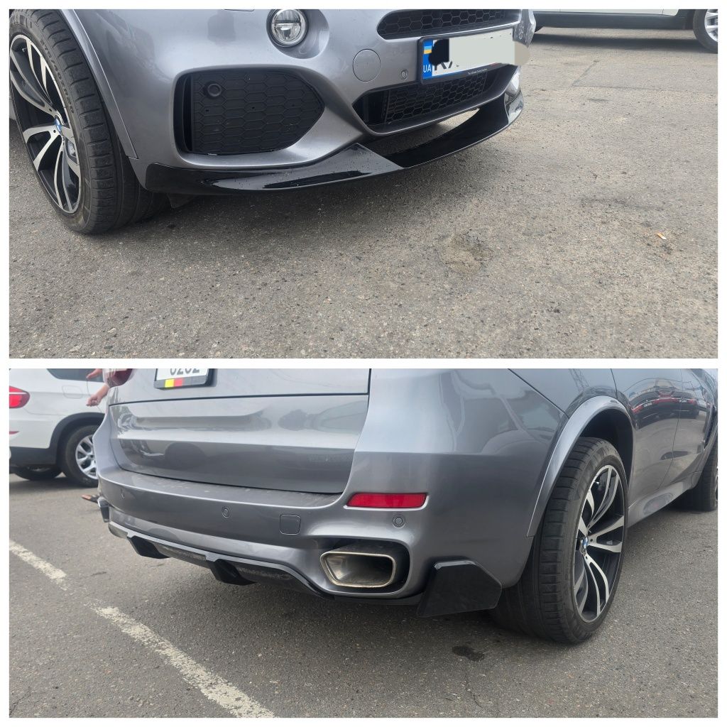 Накладки на бампера BMW X5  F15 2013-2018.  БМВ Х5 Ф15