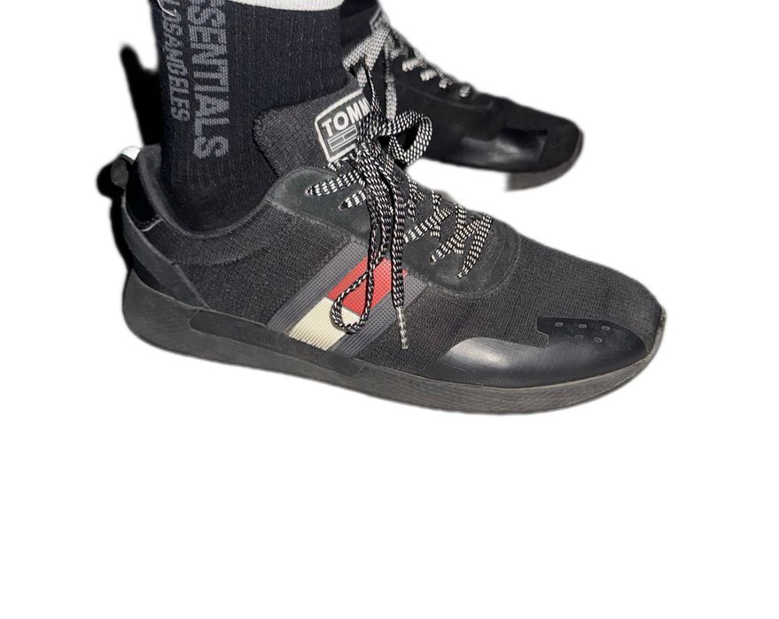 Buty męskie Tommy Hilfiger jeans 44 sportowe treningowe trampki czarne