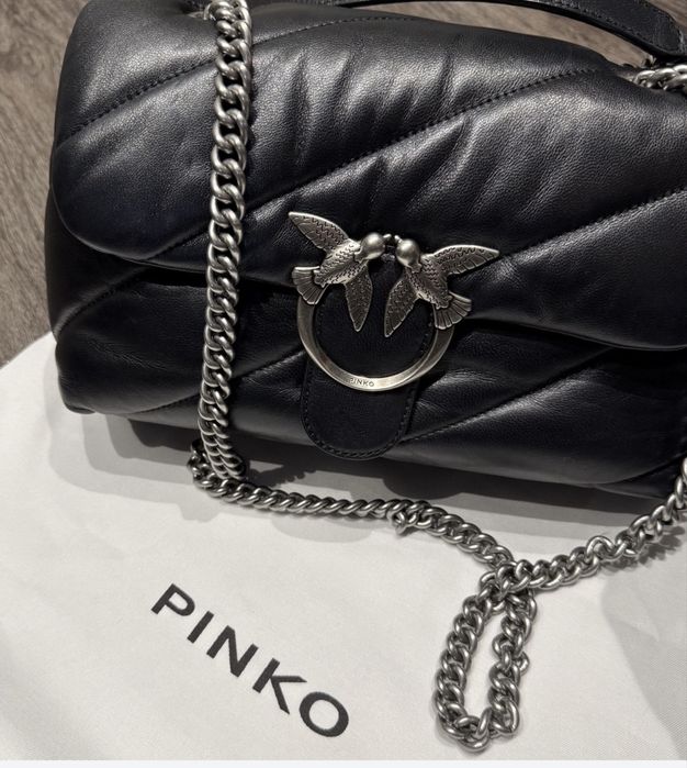 Сумка Pinko Love Classic чорна , натуральна шкіра, оригінал