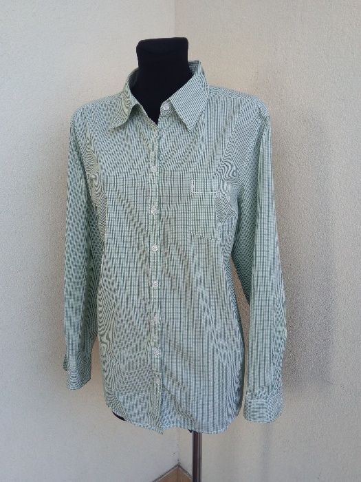 Bawełniana bluzka w zieloną krateczkę 48-50