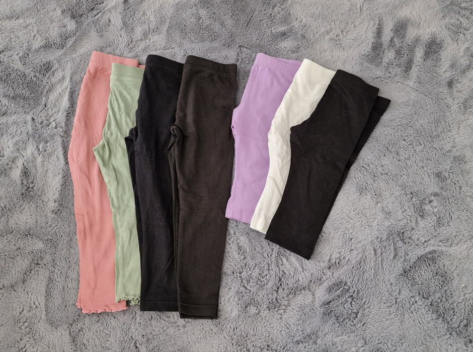 110_ 7 szt _getry długie i 3/4 dla dziewczynki_ primark