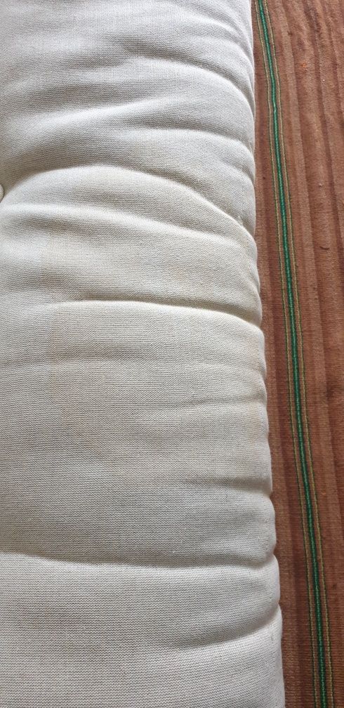 FUTON japoński Materac do rozkładanej sofy GRAB naturalny len bawełna
