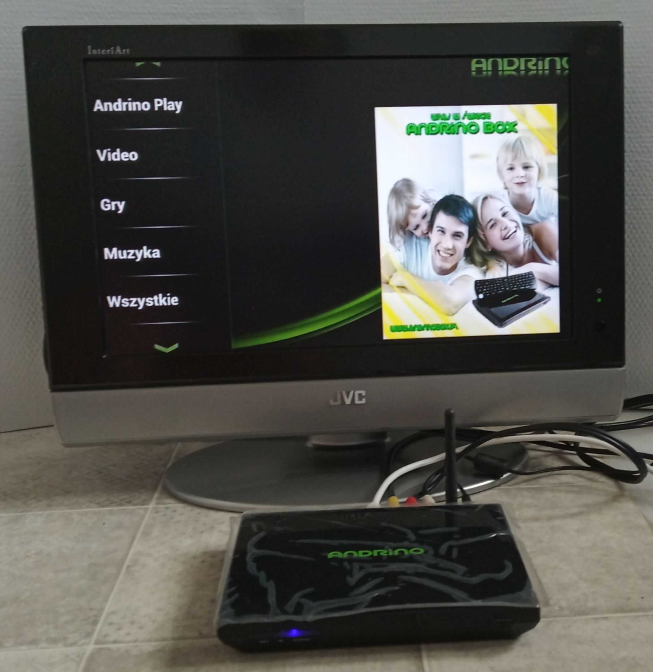 Monitor z funkcją TV 17 JVC LT-17E31 plus ANDROID BOX SMART TV okazja