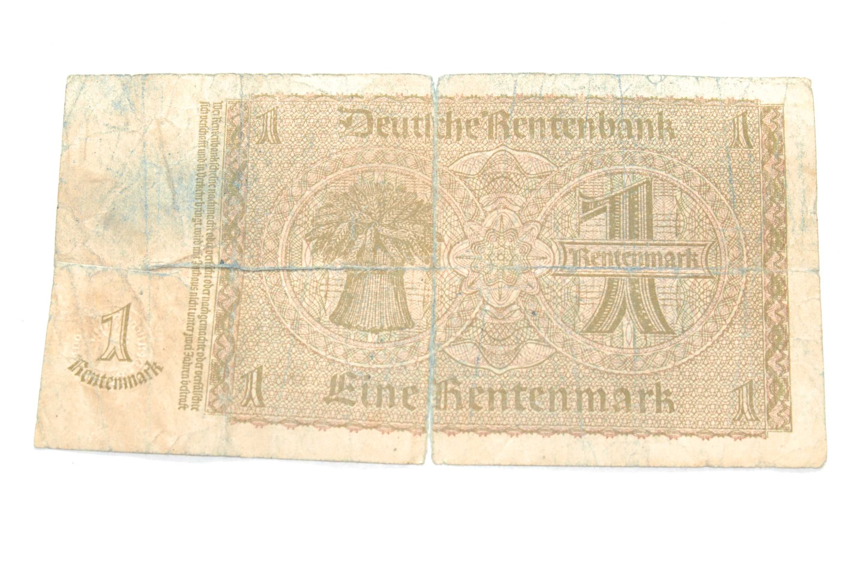 Stary banknot 1 marki 1937 III Rzesza Niemcy