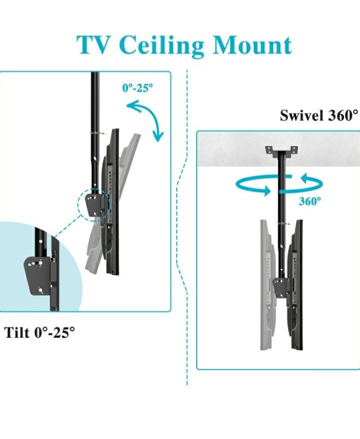 Uchwyt stojak sufitowy do telewizora 40-65" 60 kg