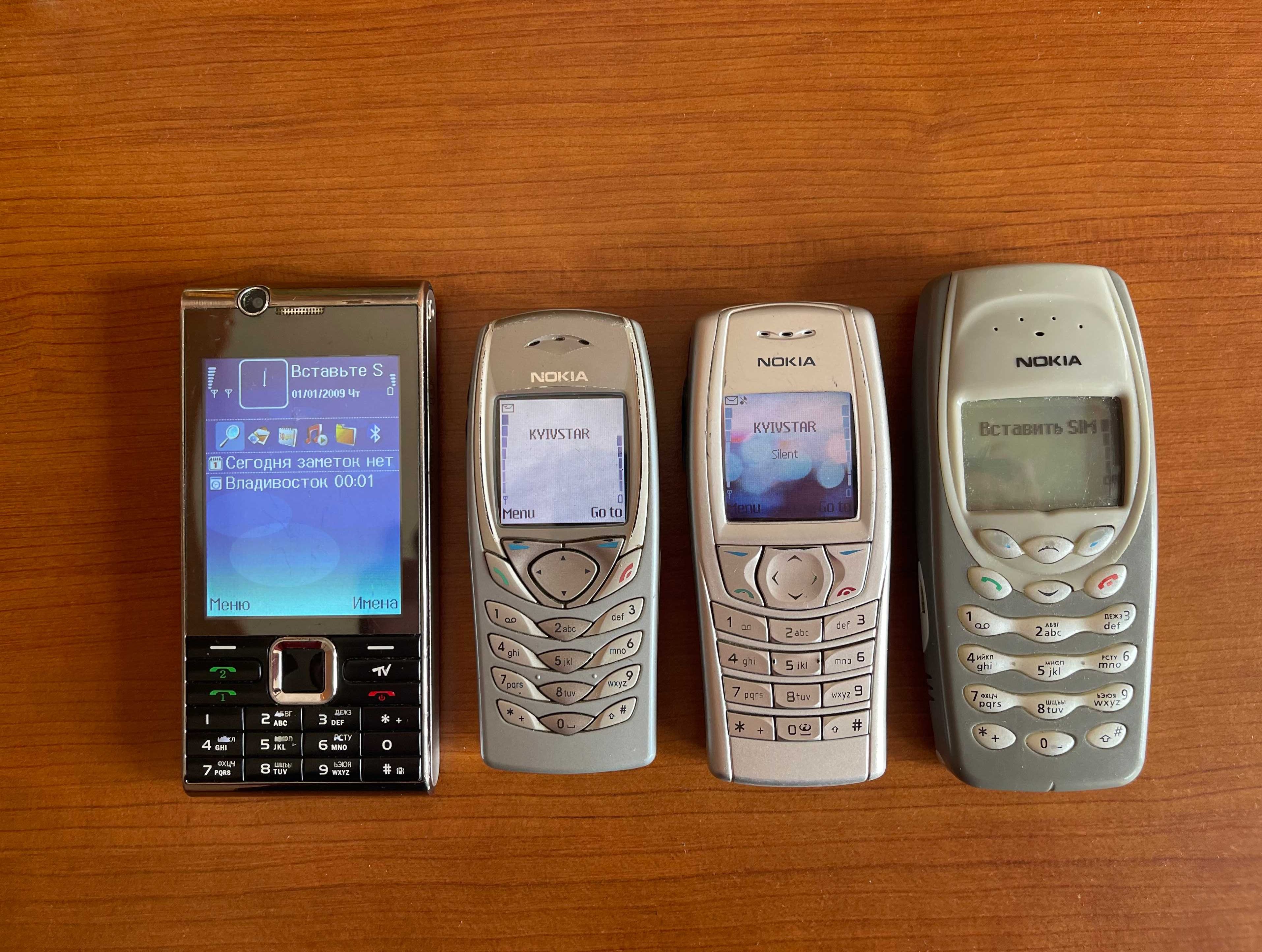 Мобильные ретро телефоны Nokia 6210i, 3330, 3410 и др.