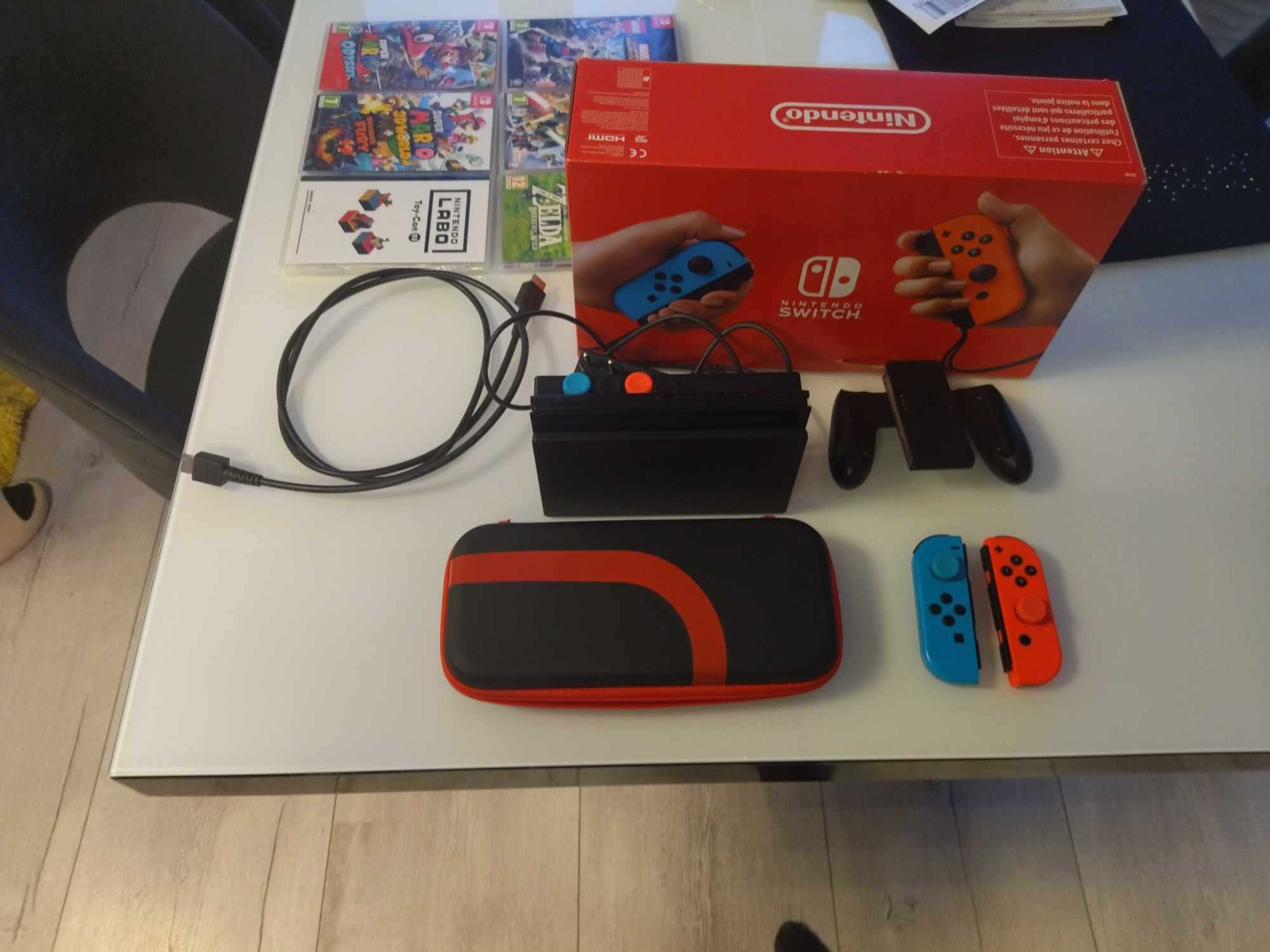 Konsola Nintendo Switch + zestaw gier