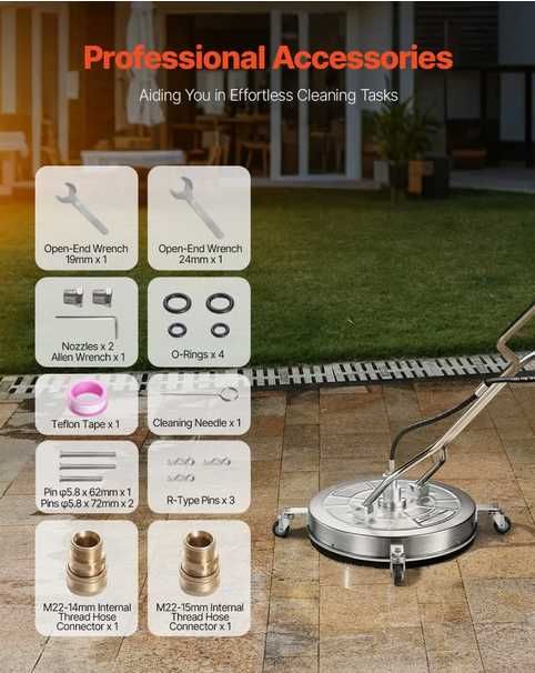 Limpador de superfícies para lavadora de alta pressão