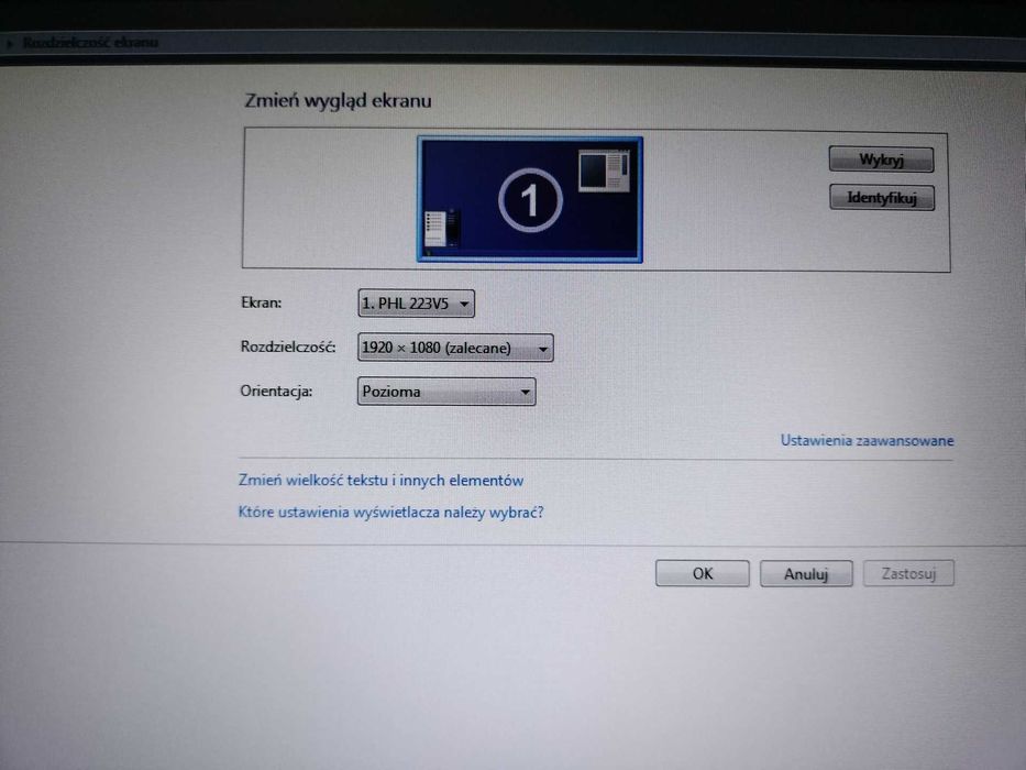 Monitor Philips 21,5" 223V5LSB używany