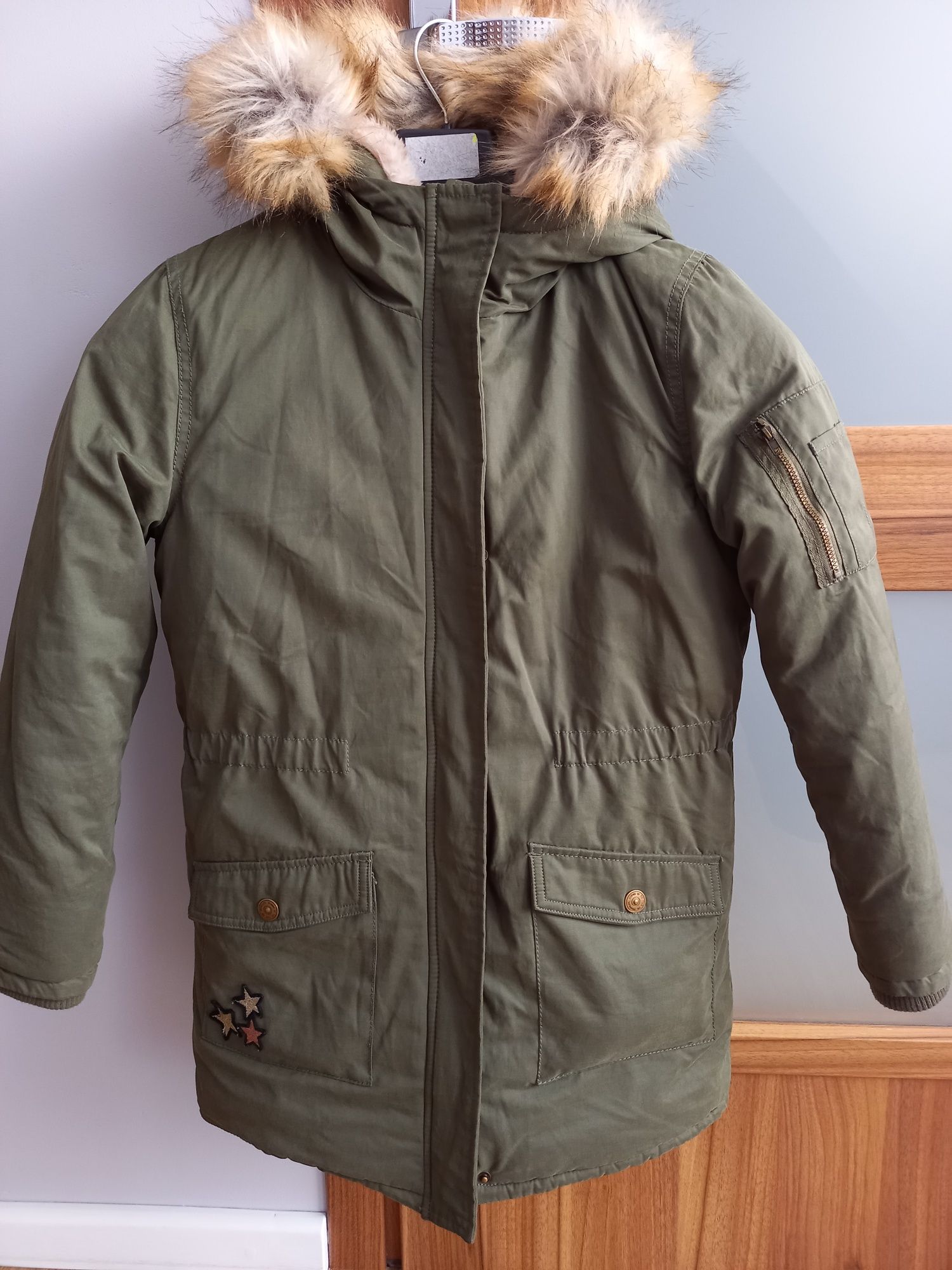 Parka zimowa khaki