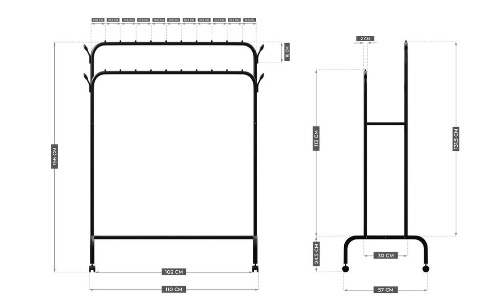 Wieszak na ubrania duży Mark Adler Handy 4.2