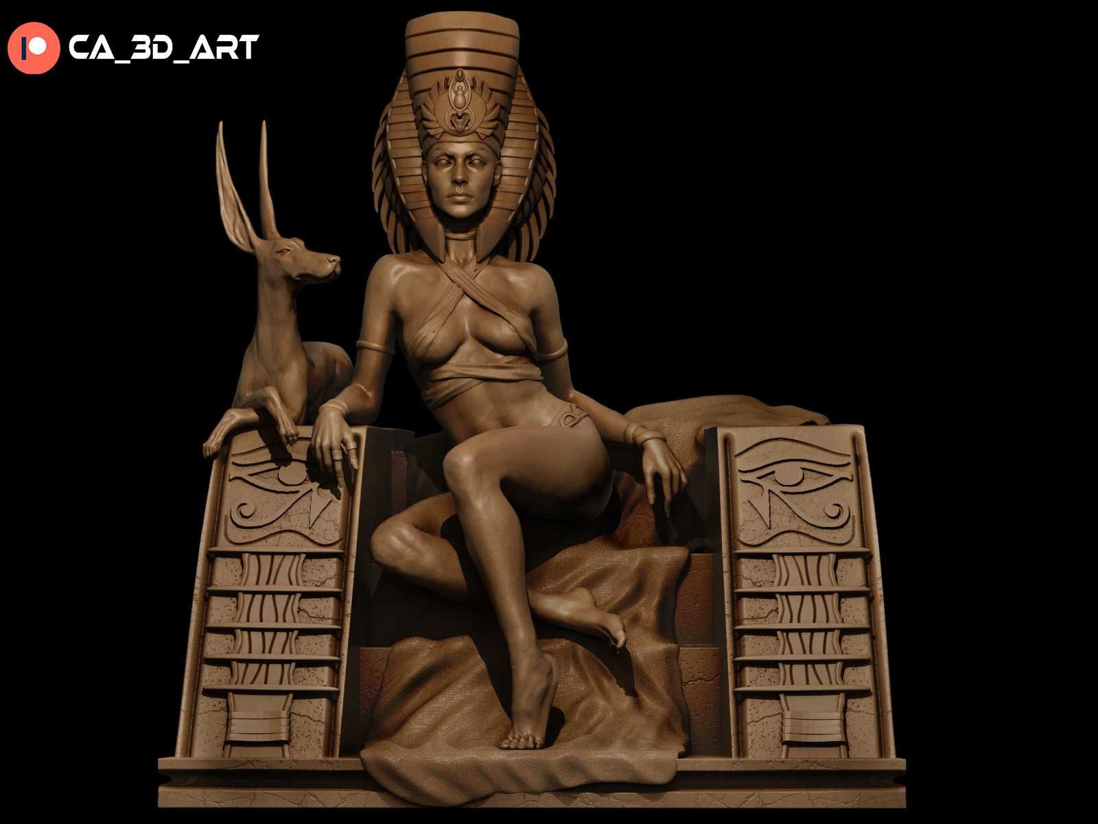 Druk 3d Kleopatra Figurka