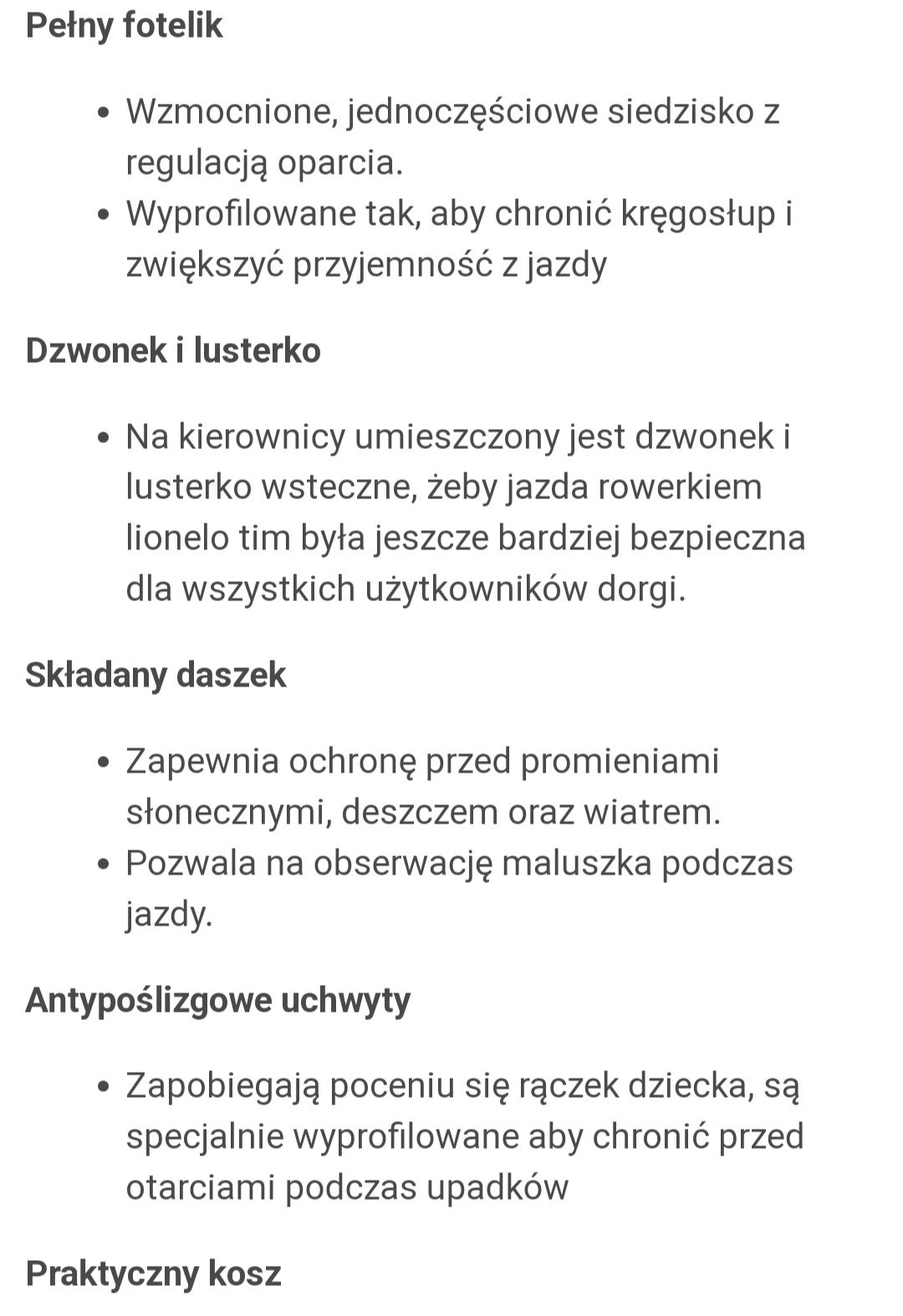 Rowerek trójkołowy lionelo 3w1