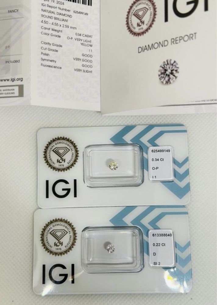 Diamantes Naturais - Brilhantes - Certificados