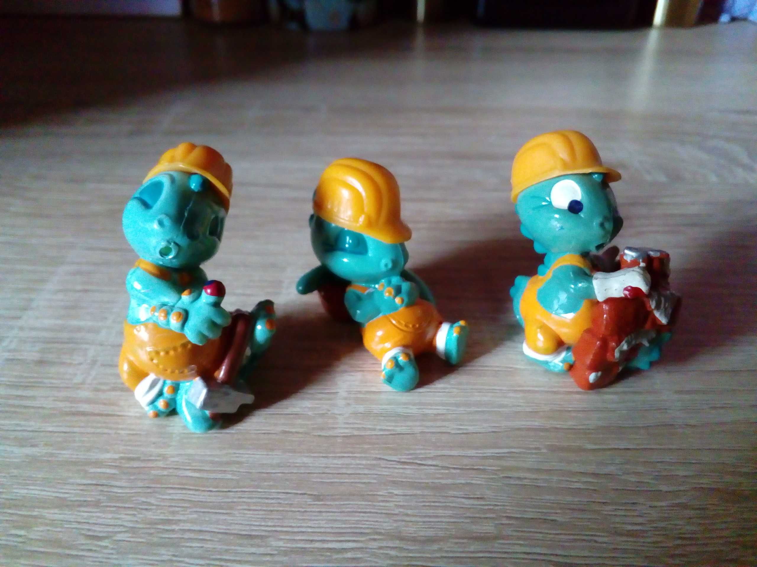 Zestaw 3 figurek Kinder Dapsy Dinos 1995 rok