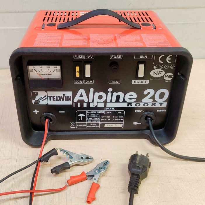 Prostownik TELWIN Alpine 20 Boost 12/24V prawie nowymało używany MARKA