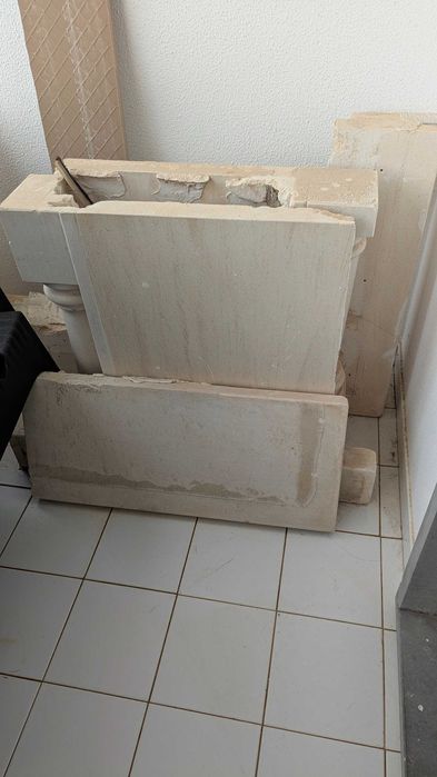 Lareira em granito desmontada + Recuperador de calor