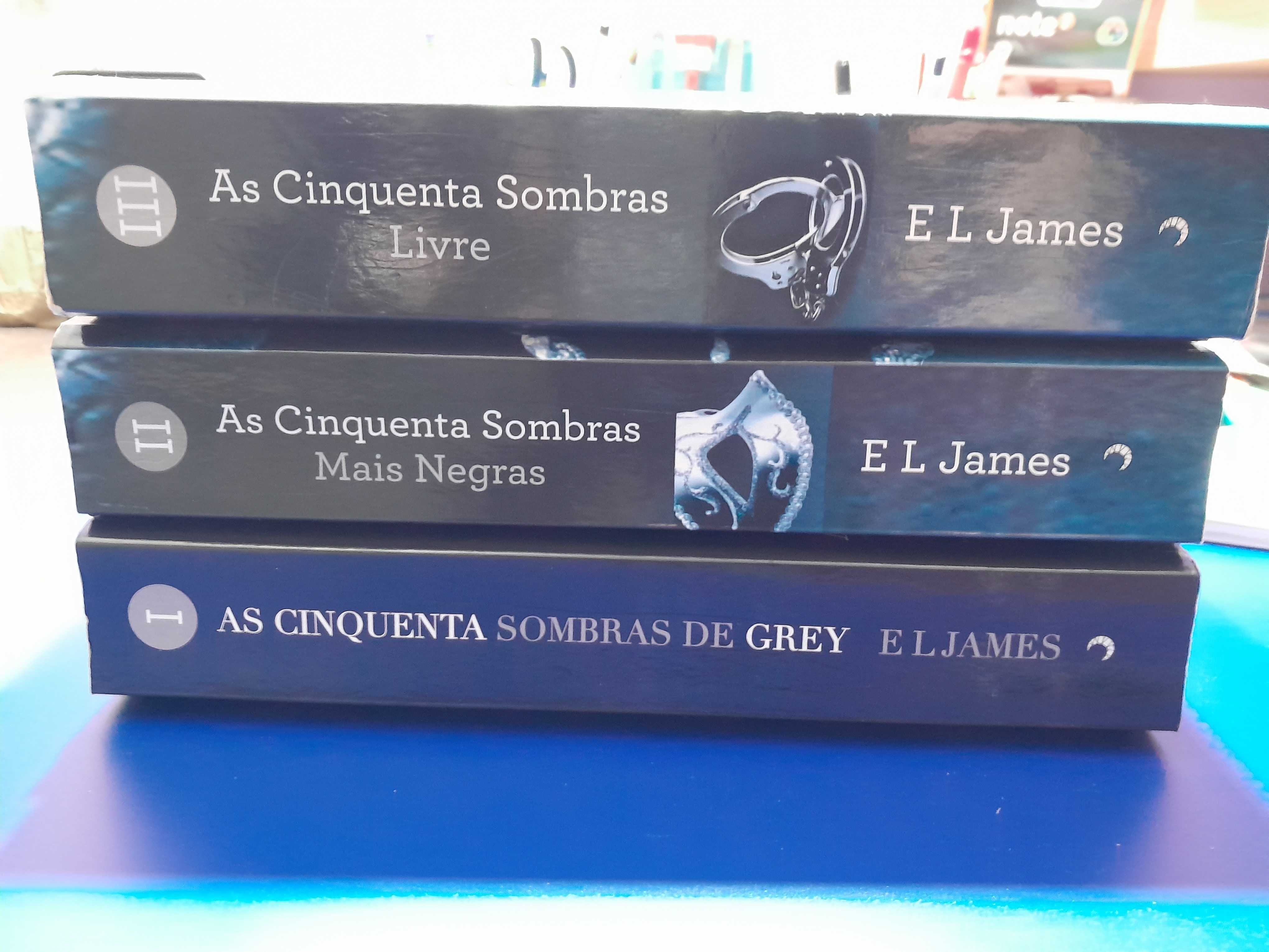 Livros coleção 50 sombras de Grey E.L. James como novos