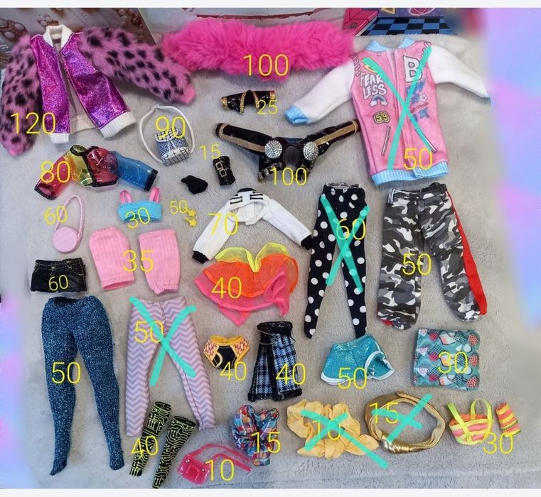 Одяг для OMG аксесуари,  взуття,  кисті для лол великих ОМГ Твінс