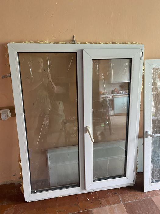 Продам б/у эвро окна и рамы от окон