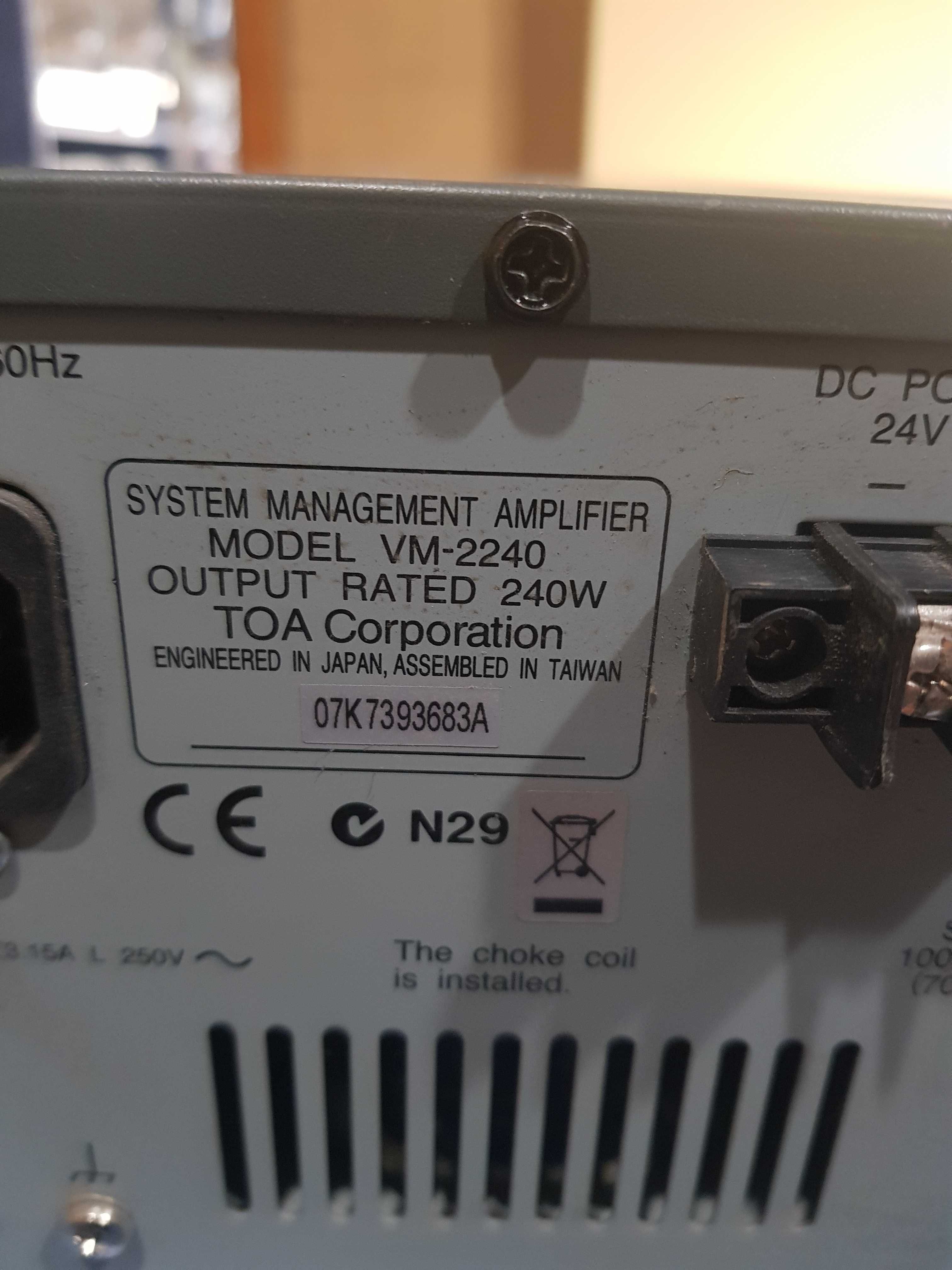 Wzmacniacz systemowy TOA VM2240