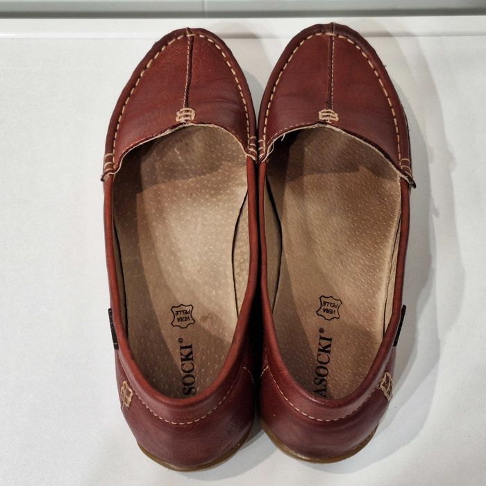 Super miękkie mokasyny. Skóra. Elastyczna podeszwa! Bardzo wygodne.