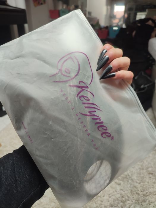 Peruka z grzywką blond brąz WIG ombre cosplay