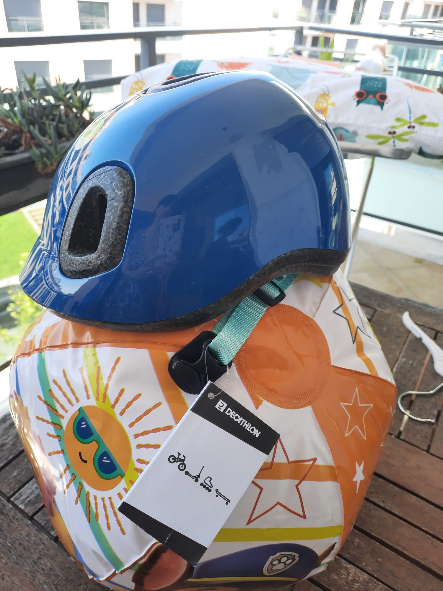 Capacete de bicicleta para menino 44-48 cm Decathlon