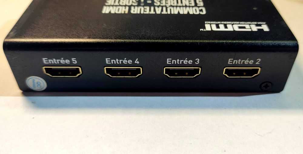 Comutador Switch HDMI 5 para 1 4K 3D