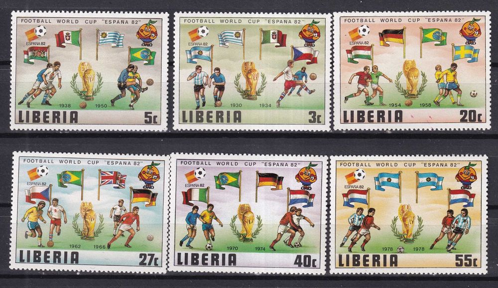 Liberia 1981 cena 5,90 zł kat.4,25€ - sport, piłka nożna