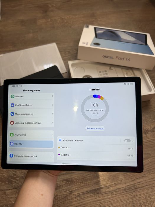 Oscal pad 16 8/256GB 4G, ідеальний стан