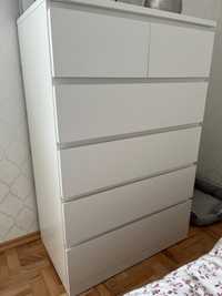 Komoda biała Ikea 6 szuflad 80x123