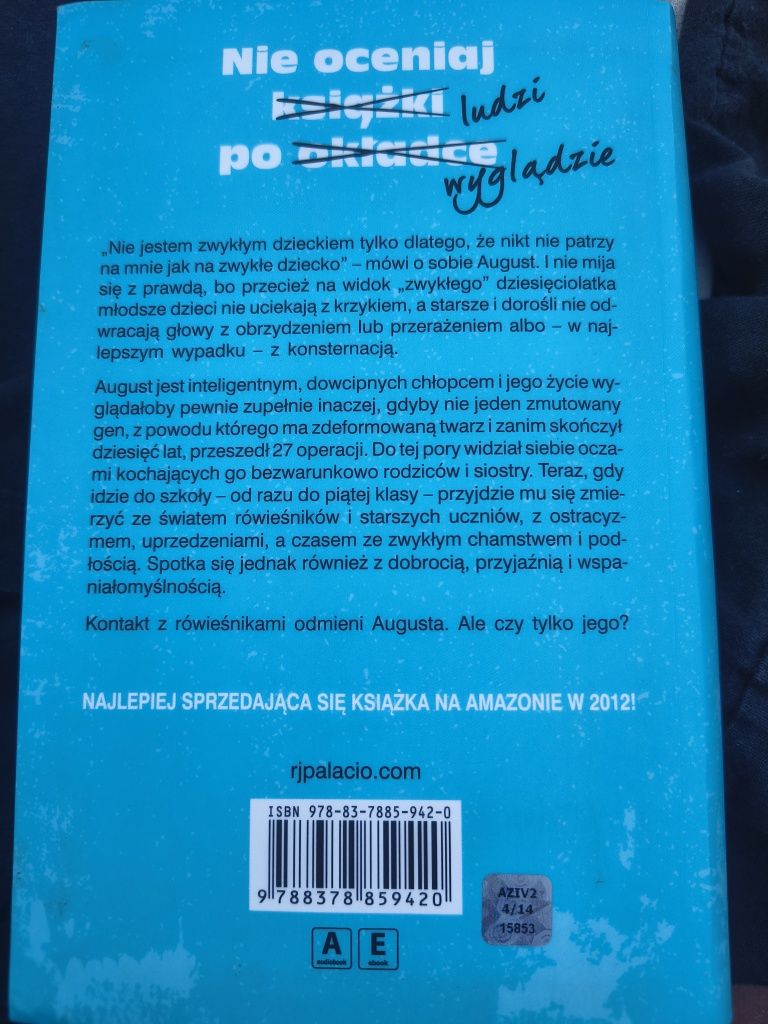 Książka Cud Chłopak - R. J. Palacio