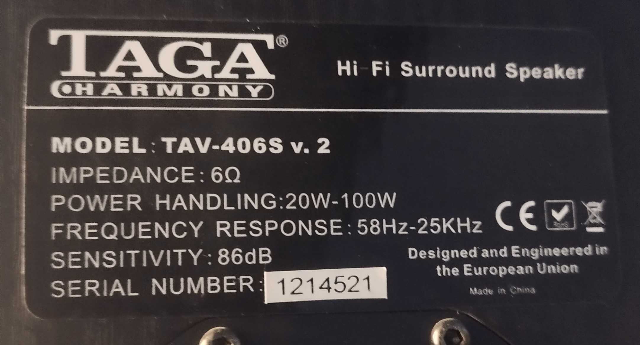 7.0 Komplet głośników kina domowego Taga Harmony TAV-606F V3