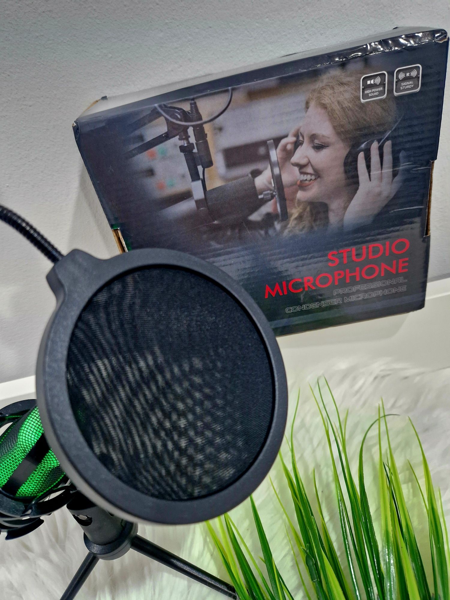 Microfone RGB novo