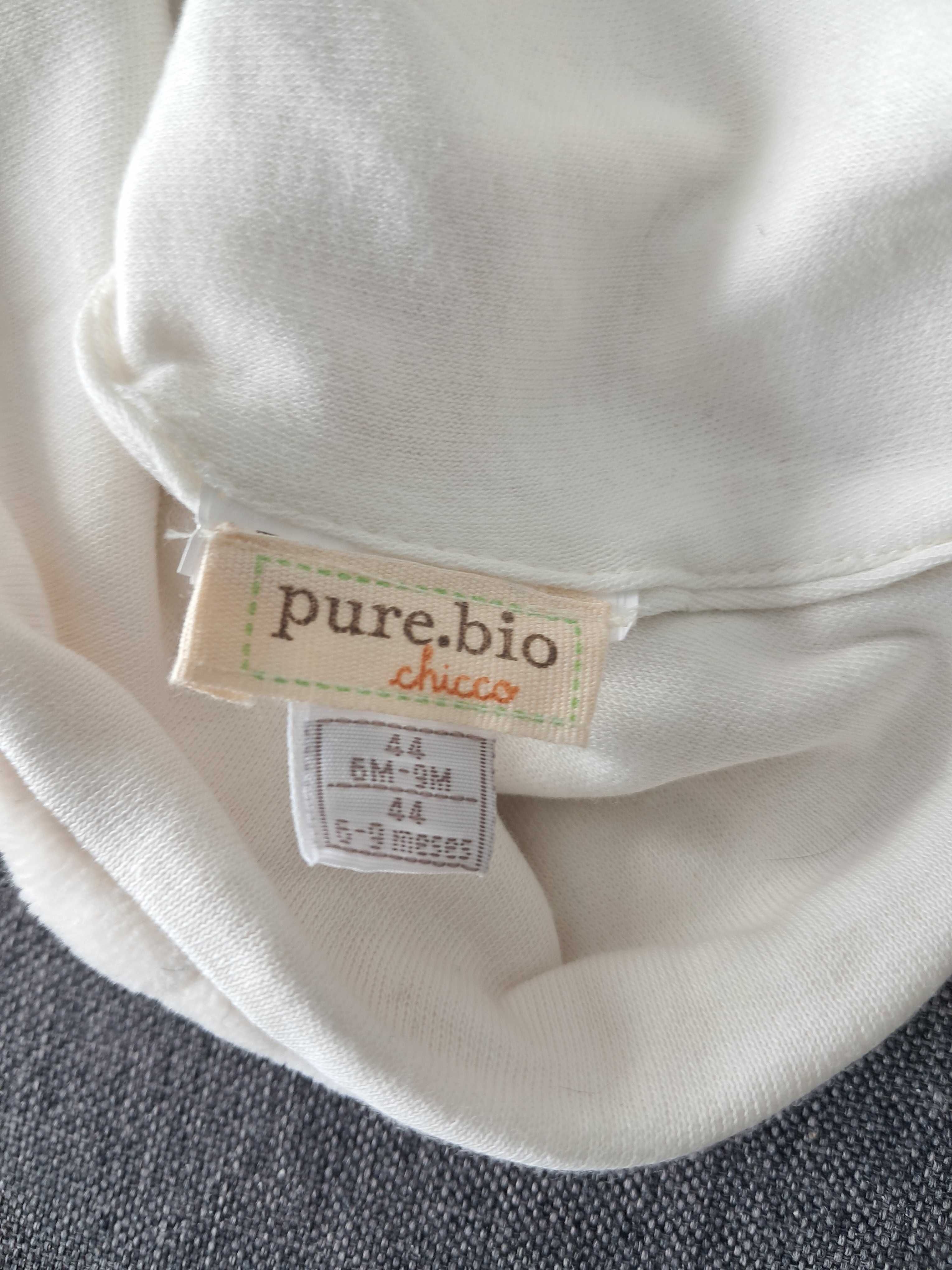 Czapka niemowlęca słodki miś pure bio chicco