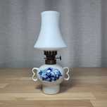 Lampka naftowa Bogucice porcelanowa nieużywana PRL vintage retro