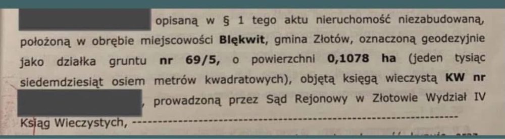 OSTATNIA SZANSA!!! OKAZJA!!! Dzialka budowlana! SUPER lokalizacja !!!