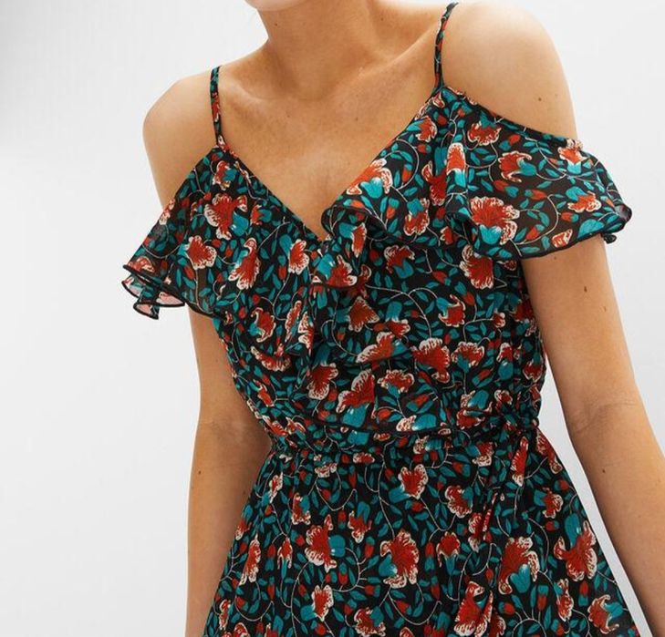 Nowa sukienka kwiaty 48