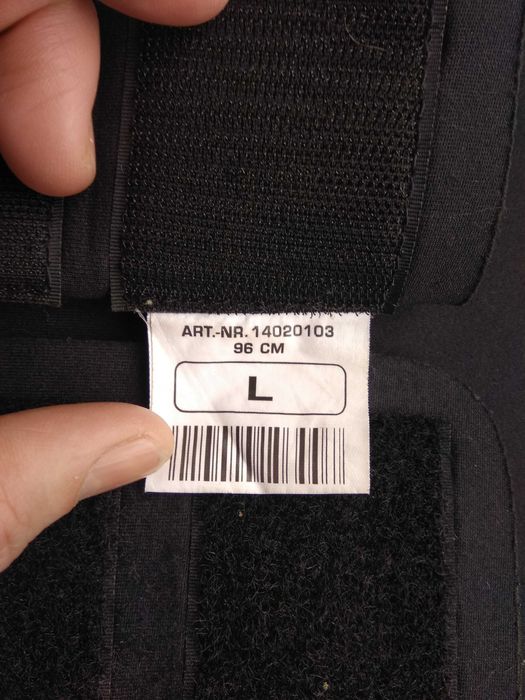 Мотопояс Gericke Standard, мотоциклетный пояс неопреновый, размел L.