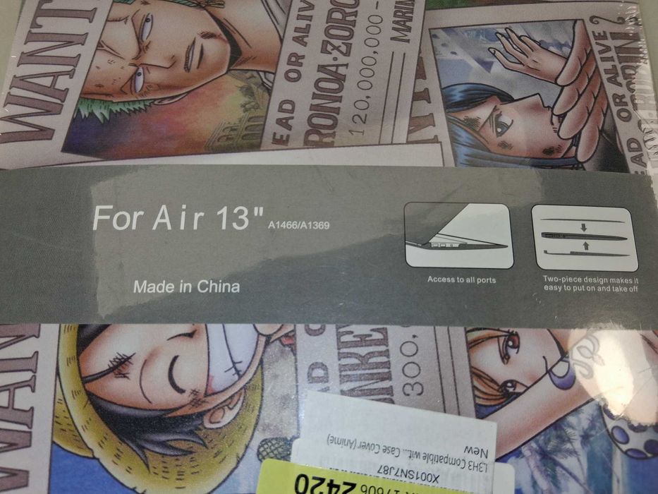N234 Etui Obudowa Z Motywem One Piece Na MacBook Air 13" A1466/A1369