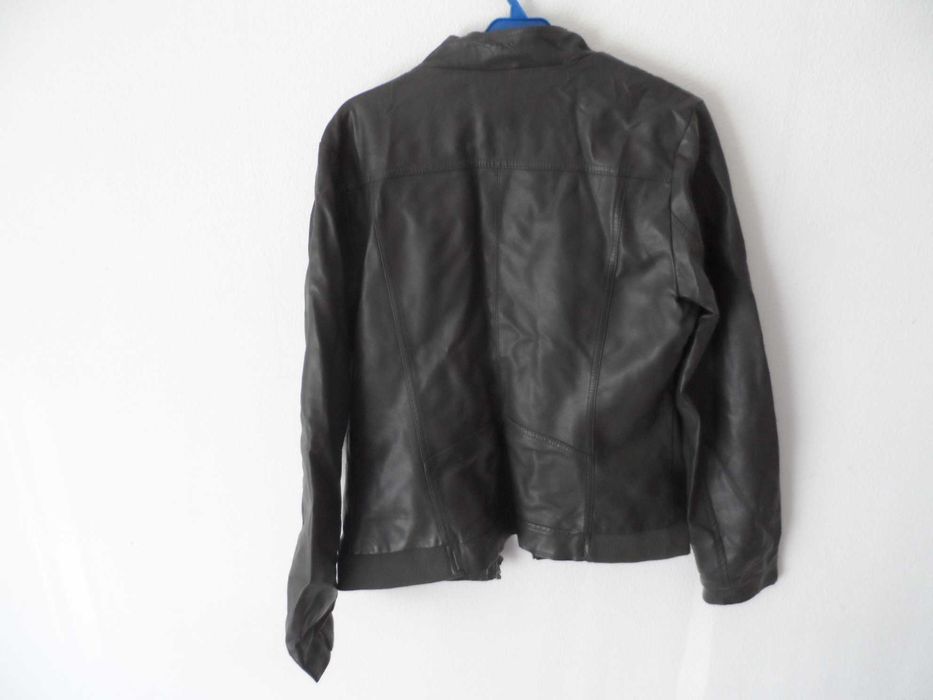 Casaco pele antracite L