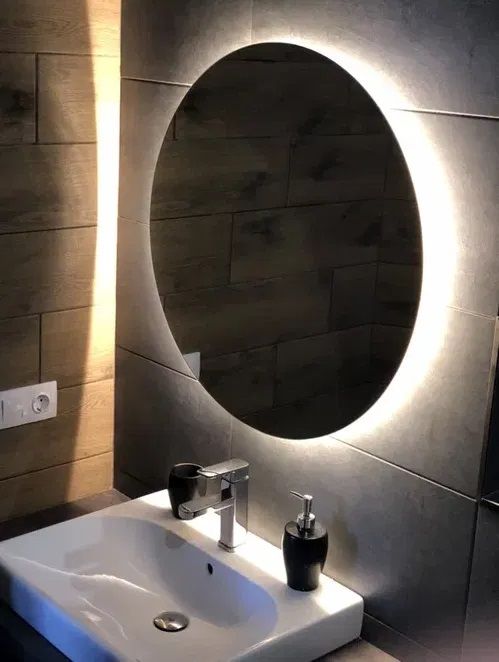 ‼️Акция! Зеркало Круглое с LED подсветкой в Ванную 400 мм - 1245* грн