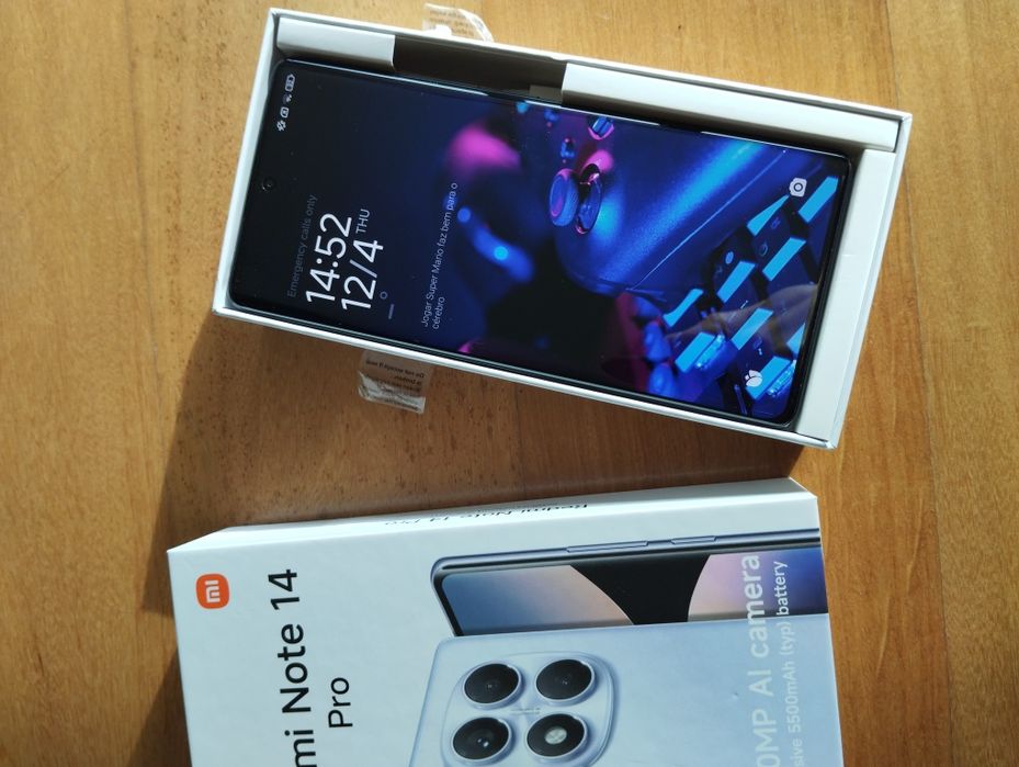 Smartphone Xiaomi Redmi Note 14 Pro Preto 256GB 16GB RAM Novo