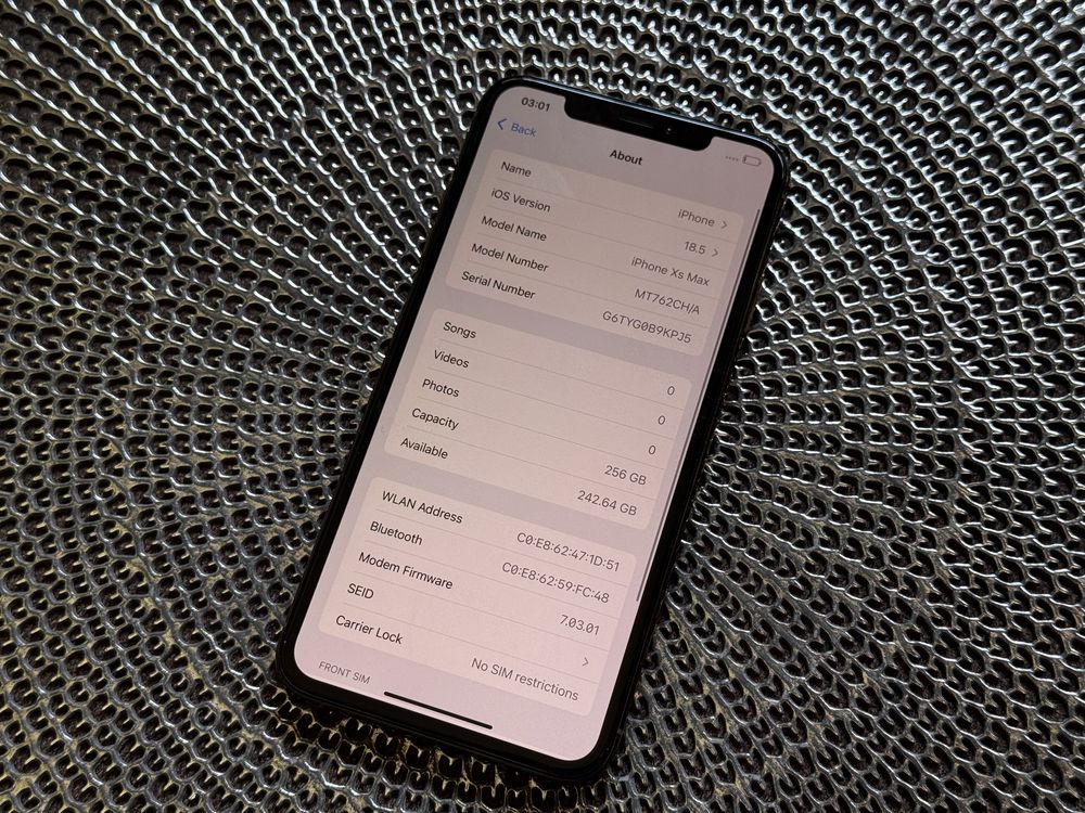 Apple Iphone XS Max 256GB Gold Neverlock Батарея 94%