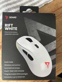 Bezprzewodowa myszka gamingowa SAVIO Rift white