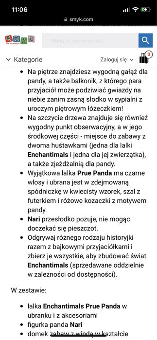 Zestaw leśny domek Enchantimals