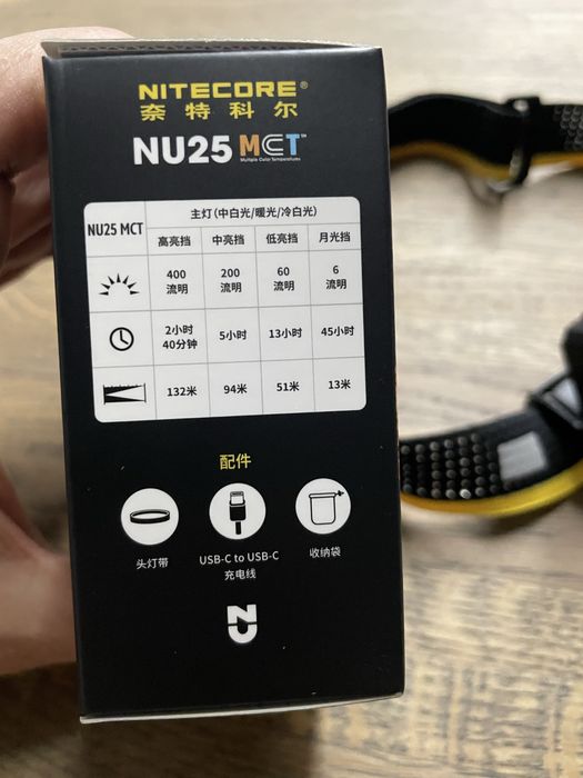 фонарик налобник Nitecore nu25