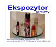 Ekspozytor obrotowy z napędem, do 5 kg, 4 wersje, na kosmetyki